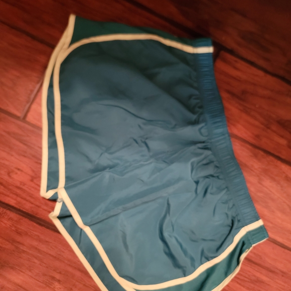 Member's Mark Pants - Women's Athletic Shorts in Green with Cream Trim